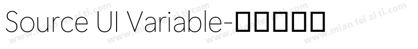 Source UI Variable字体转换